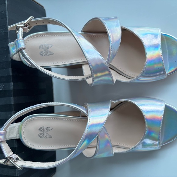 Victoria's Secret Holographic Strappy Sandals - Picture 9 of 11